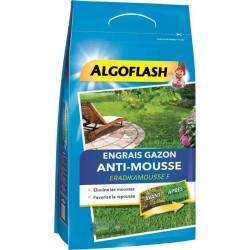 Algoflash Engrais Gazon Anti-Mousse Favorise la Repousse 7Kg