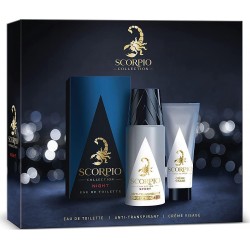 Scorpio Coffret Night Eau de toilette + déo + crème coffret 3 produits - 275ml