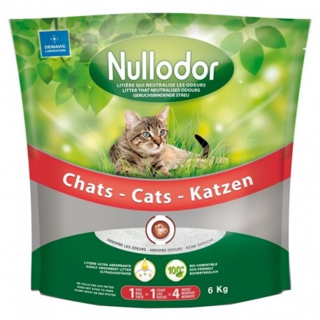 Nullodor Litière Qui Neutralise Les Odeurs Ultra Absorbante 6Kg