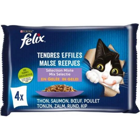Felix Tendres Effilés en Gelée Selection mixte 4x85g
