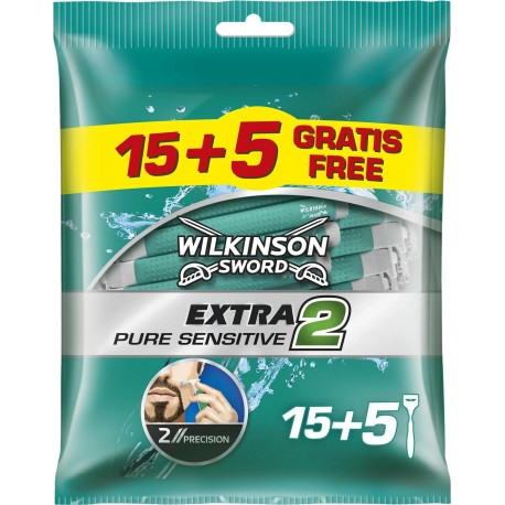 Wilkinson Rasoir jetable Extra 2 Sensitive x15+5