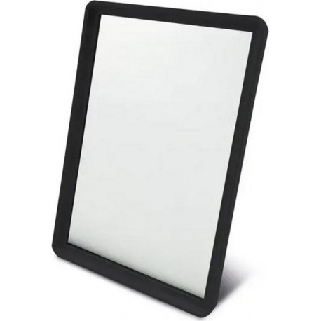 ELEGANZA Miroir en plastique 17.5x12.5cm noir