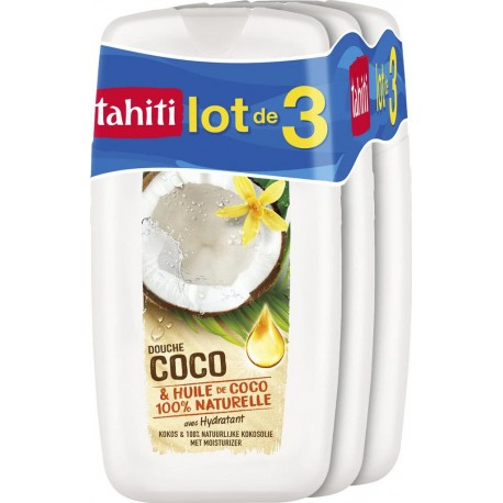 TAHITI Gel douche Coco Vitalisante 3x250ml 750ml