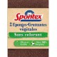 SPONTEX EPONGES GRATTANTES SANS COLORANT X2