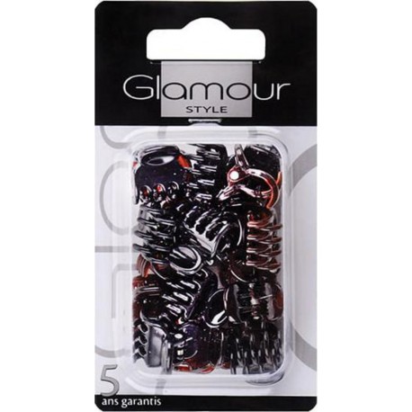 GLAMOUR PINCES PUCE x18