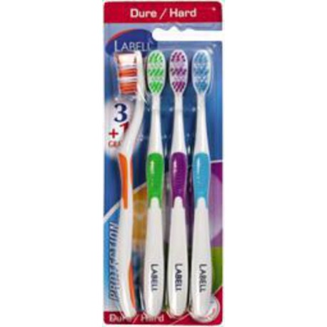 LABELL BAD PERFORM.DURE X4 4 brosses à dents