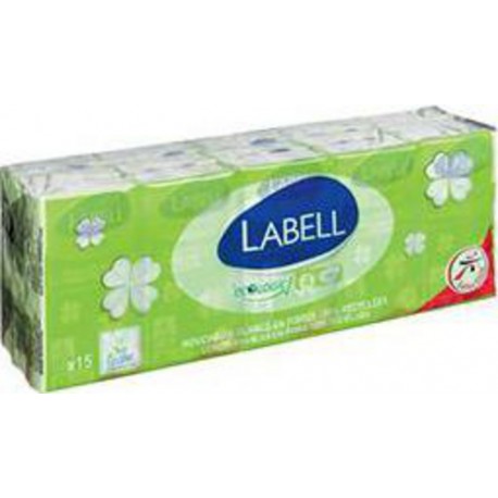 LABELL MCH ECO STD ETUI 15X9 15 étuis 9 mouchoirs