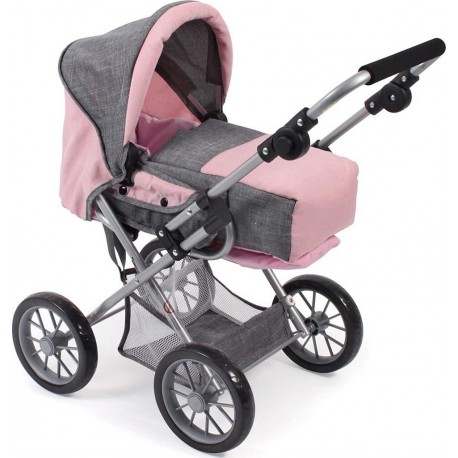 Clair Poussette Smarty Gris Clair/rose