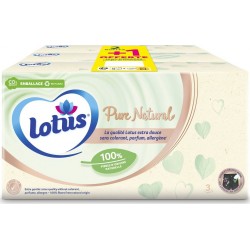 LOTUS Mouchoirs Pure Natural 3x240