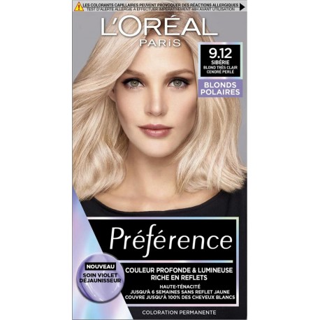 CLAIR PREFERENCE BLONDS POLAIRES COLORATION PERMANENTE BOITE CARTON 1CT
