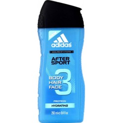 Adidas Douche After Sport 3 en 1 Body Hair Face Protein Hydrating 250ml (lot de 6)