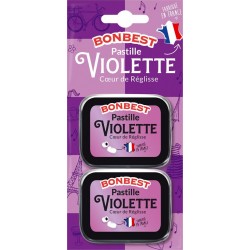 BONBEST Bonbons violette cœur de réglisse 2x16g 32g