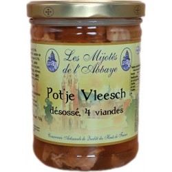 LES MIJOTES DE ABBAYE Plat Cuisiné Pot'Je Vleesch Désossé Aux 4 Viandes LES MIJOTES DE L'ABBAYE 750g