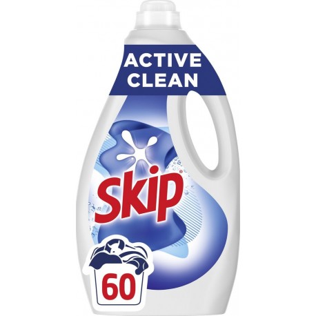 SKIP Lessive liquide Active Clean le bidon de 2,52L