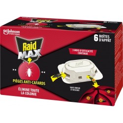 RAID Anti-Cafards Piège Appât Max 6