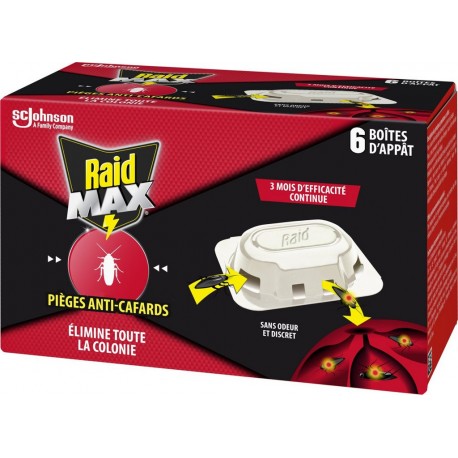 RAID Anti-Cafards Piège Appât Max 6
