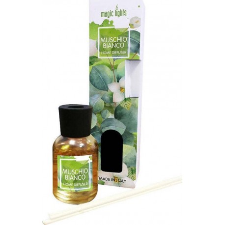 Mikado Diffuseur Musc Blanc 50ml. Magic Lights