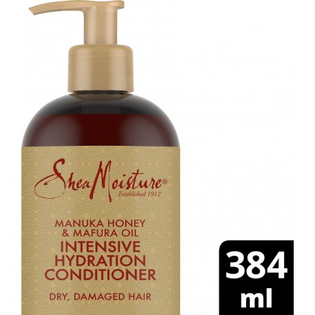 SHEA MOISTURE Après-Shampoing Hydratant pour Cheveux secs à très secs Miel de Manuka et Huile de Mafura Karité