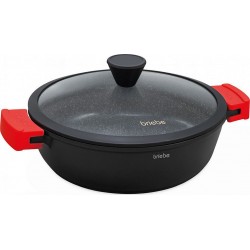 BRIEBE Casserole Induction PT1142 Titane 36cm, Couvercle