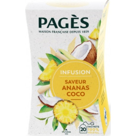 PAGES Infusion Saveur Ananas Coco