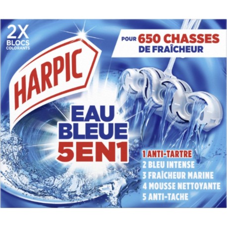 HARPIC Blocs WC Eau Bleue 5en1