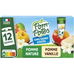 POM'POTES Compote Pomme Vanille