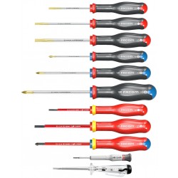 Tournevis Facom Protwist - En coffret, 11 pièces