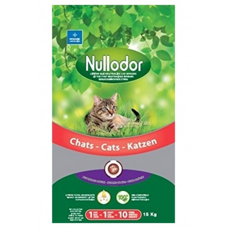 Nullodor Litière Qui Neutralise Les Odeurs Ultra Absorbante 30L 15Kg