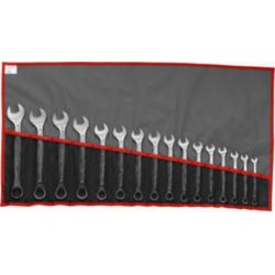 Facom Jeu de 17 clés plates mixtes en pouces de 1/4 à 11/14 en trousse Facom 440.JU17T
