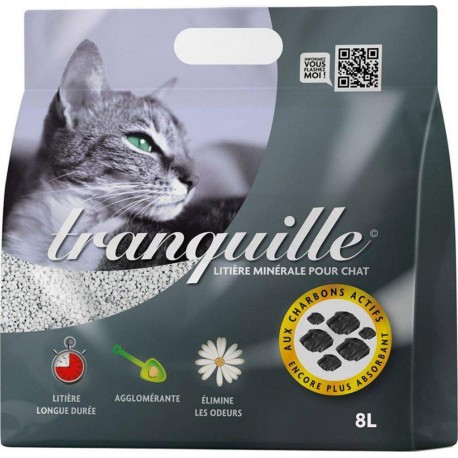 Tranquille Litière Minérale Pour Chat 8L (lot de 4)