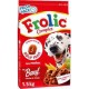 Frolic Complet Croquettes moelleuses Chiens Boeuf Carottes Céréales 1,5Kg