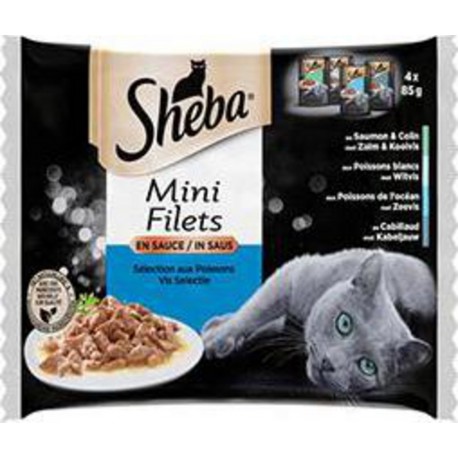 SHEBA SAVEURS OCEANES 4X85GR