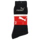 Puma Mi Chaussettes Noires Sport Logo Gris Taille 39 à 42 (lot de 6 paires)