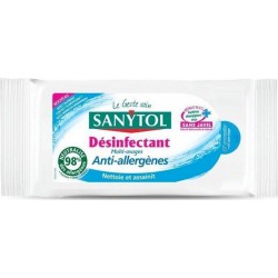 Sanytol Lingettes Désinfectantes Multi-Usages Anti-Allergènes 48 Lingettes (lot de 4)