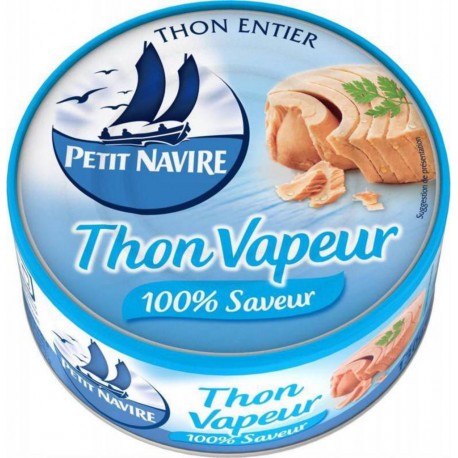 Petit Navire Thon Vapeur 100% Saveur 130g (lot de 5)