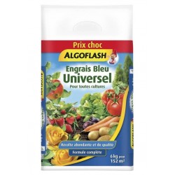 Algoflash Engrais Bleu Universel pour Toutes Cultures Formule Complète 6Kg