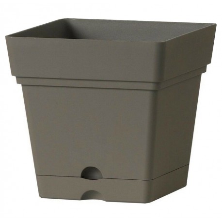 Deroma Pot Plastique à Réserve d’Eau Samba Longeur 17,5cm Largeur 17,5cm Hauteur 17cm (lot de 3)