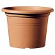 Deroma Pot de Fleur Rond Farnese Terre Rouge Diamètre 35cm Hauteur 24,6cm (lot de 3)