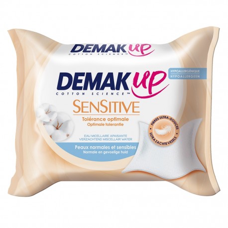 Demak Up Sensitive Tolérance Optimale Peaux Normales et Sensibles x23 Lingettes (lot de 4)