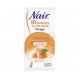 Nair 10 Bandes de Cire Froide Visage Peaux Sensibles Cire Sans Parfum au Lait d’Abricot Adoucissant (lot de 2)