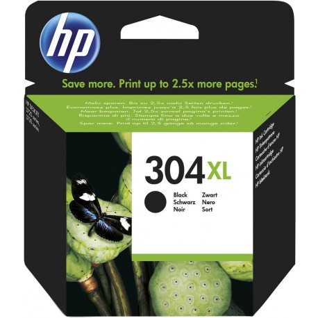 HP Cartouche d’Encre 304 XL 304XL BLACK Noir (lot de 2) N9K08AE