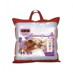 DODO Oreiller moelleux en polyester tout en un : thermo régulateur et anti-acariens 45x70cm (lot de 2)