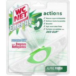 WC Net Energy - Bloc WC anti-tartre 5 actions Ocean Fresh le bloc de 38g