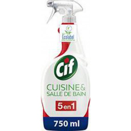 Cif Spray nettoyant 5 en 1 le spray de 750ml