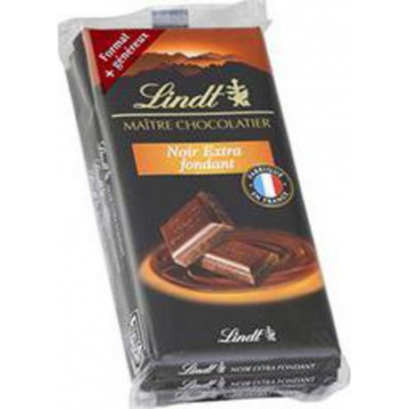 Lindt Chocolat noir Extra fondant les 3 tablettes de 110g