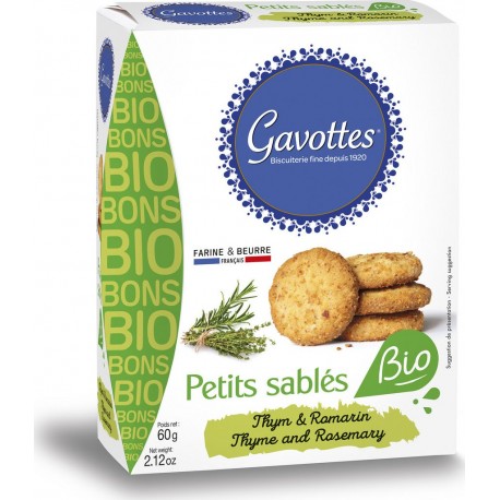 Gavottes Biscuits apéritifs thym romarin