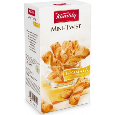 Kambly Biscuits apéritifs Mini Twist fromage 115g