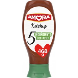 Amora Ketchup 5 ingrédients sélectionnés 468g