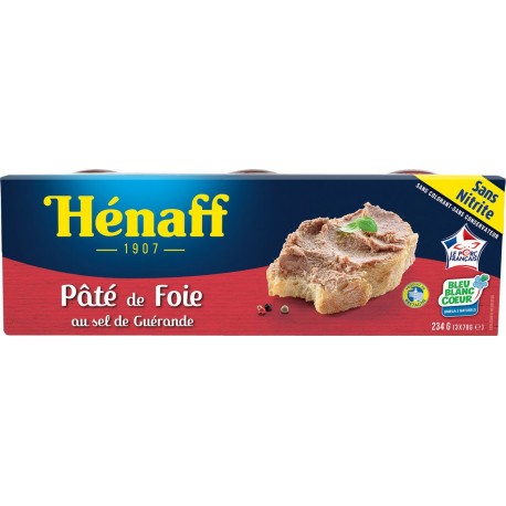 Henaff Pâté de foie 3x78g 234g