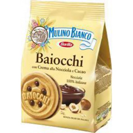 MULI.BIANC BARILLA BAIOCCHI NOCCIOLA 260G BISCUITERIE BISCUITS SECS ET BRETONS